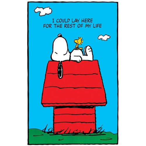 Snoopy & Woodstock I Could Lay Here Poster - 24 In x 36 In
