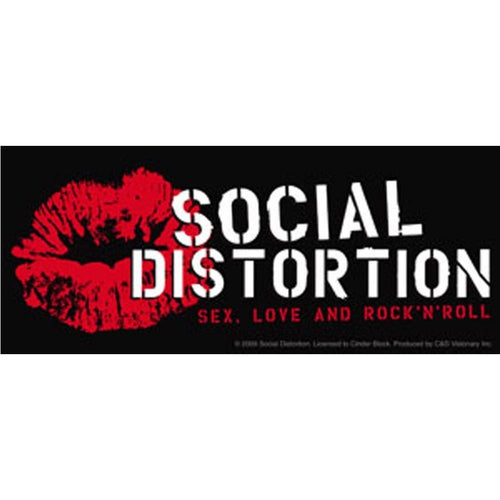 Social Distortion Lip Logo Sticker