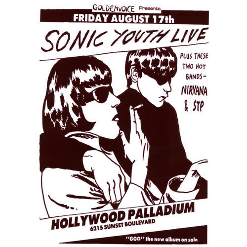 Sonic Youth Hollywood Poster - 24 In x 33 In Posters & Prints