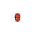 Spider-Man Spidey Head Silver Metal Sticker - Small