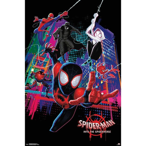 Spider-Verse Swinging Poster - 22 In x 34 In