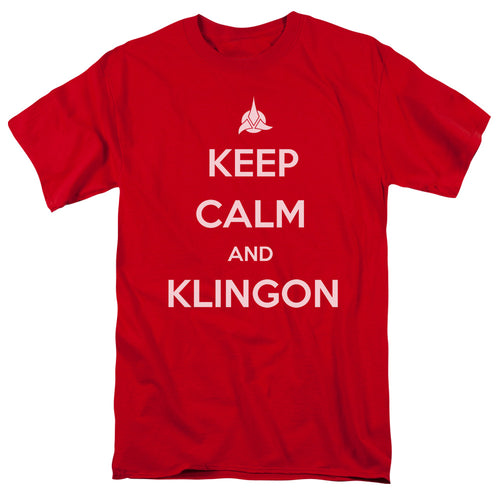 Star Trek Calm Klingon Men's 18/1 Cotton Short-Sleeve T-Shirt