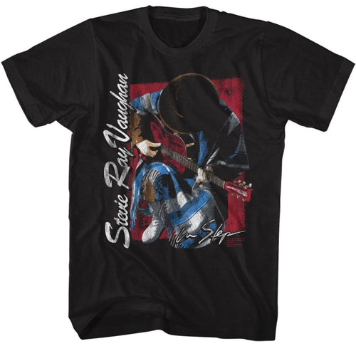 Stevie Ray Vaughan Kneeling Adult Short-Sleeve T-Shirt