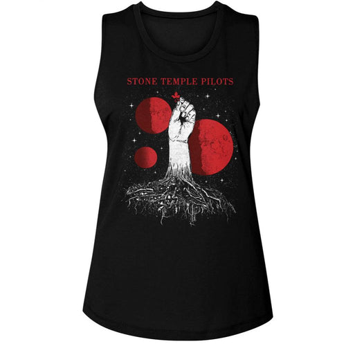 Stone Temple Pilots Planets Ladies Muscle Tank T-Shirt