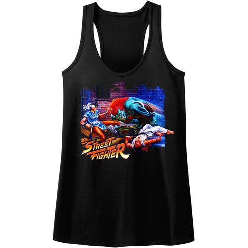 Street Fighter Special Order Alley Fight Ladies  Racerback