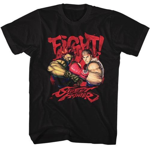 Street Fighter Fight! Adult Short-Sleeve T-Shirt