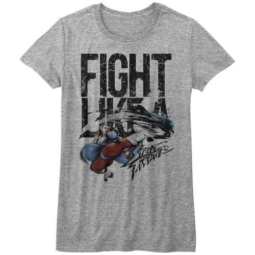 Street Fighter Fight Like A Juniors Short-Sleeve T-Shirt