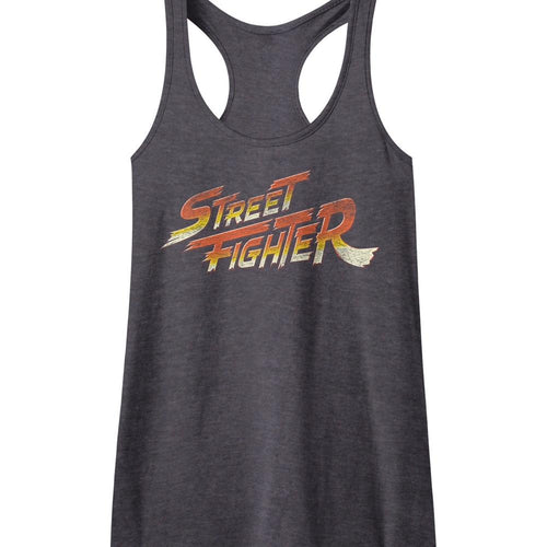 Street Fighter Logo Ladies Slimfit Racerback