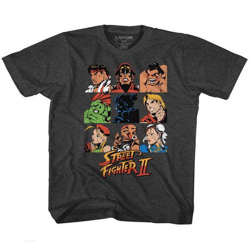 Street Fighter Sf2Shdrcast Youth Short-Sleeve T-Shirt