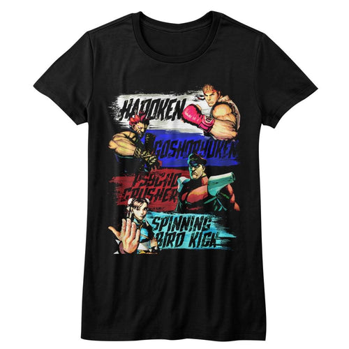 Street Fighter Show Me Your Moves Juniors Short-Sleeve T-Shirt