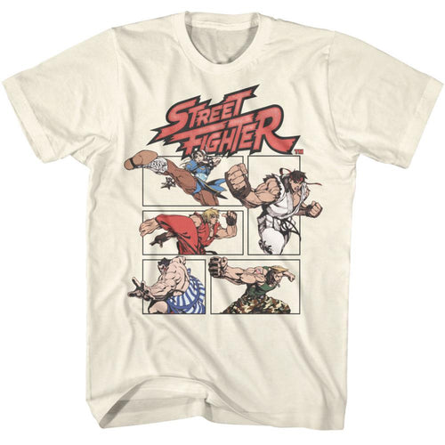 Street Fighter Action Comic Adult Short-Sleeve T-Shirt