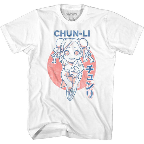 Street Fighter Special Order Cutesy Chun-Li Adult Short-Sleeve T-Shirt