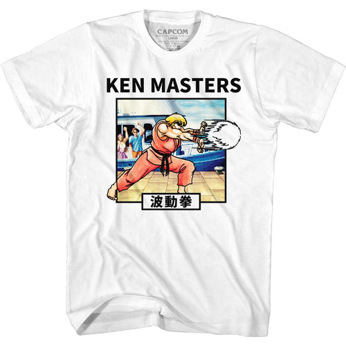 Street Fighter Special Order Ken Hadoken Adult Short-Sleeve T-Shirt
