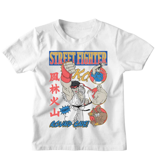 Street Fighter Round One Comic Wo White Toddler Short-Sleeve T-Shirt
