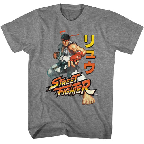 Street Fighter Ryu Pose Street Fighter 5 Adult Short-Sleeve T-Shirt