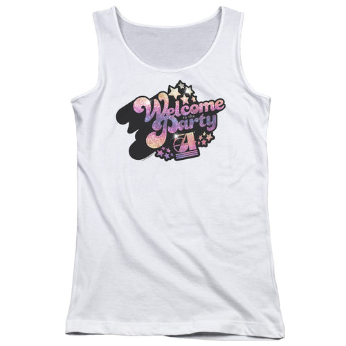 Studio 54 Welcome To The Party Junior's 100% Cotton Tank Top