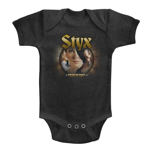 Styx Special Order Pieces Of Eight Infant S/S Heather Bodysuit