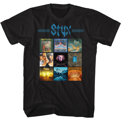Styx Special Order Many Albums Adult Short-Sleeve T-Shirt