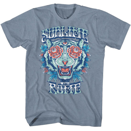 Sublime With Rome Floral Tiger Adult Short-Sleeve T-Shirt