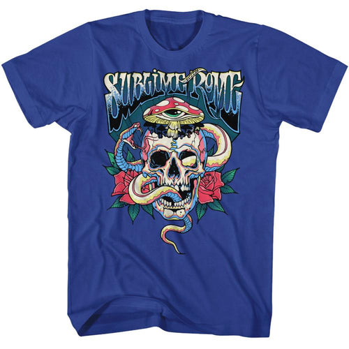 Sublime With Rome Snake Skull Adult Short-Sleeve T-Shirt