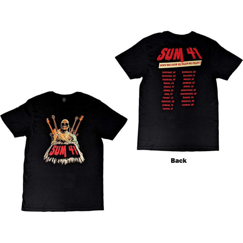 Sum 41 Does This Look Like All Killer No Filler European Tour 2022 Unisex T-Shirt