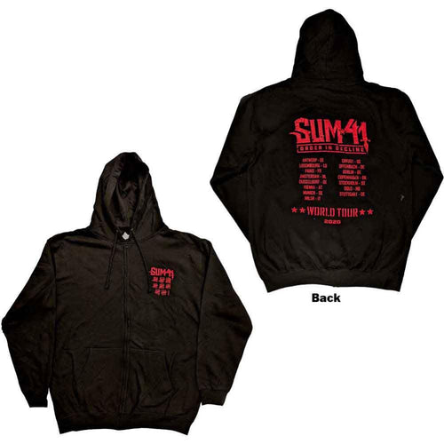 Sum 41 Order In Decline Tour 2020 Unisex Zipped Hoodie