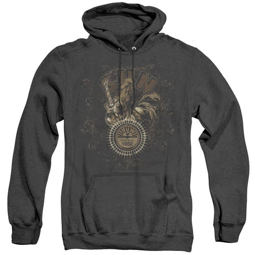 Sun Records Scroll Around Rooster Men's Pull-Over Hoodie