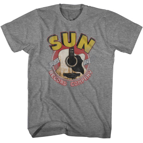 Sun Records Guitar And Logo Adult Short-Sleeve T-Shirt