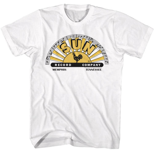 Sun Records Logo With Offset Color Adult Short-Sleeve T-Shirt