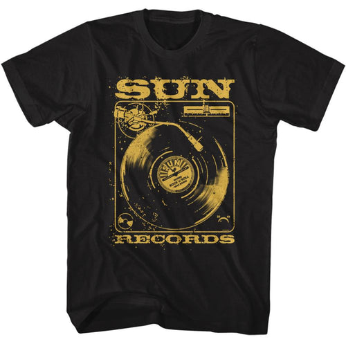 Sun Records Sunrise Records Record Player Adult Short-Sleeve T-Shirt