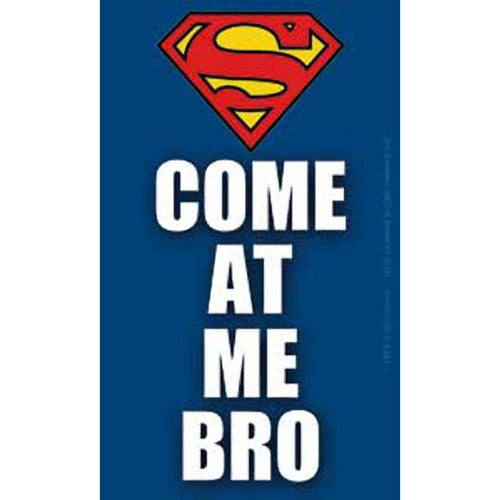 Superman Come at Me Bro Black Sticker