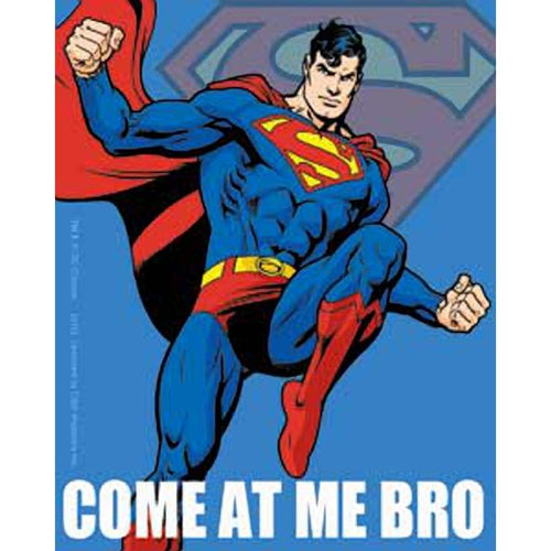Superman Come At Me Bro Blue Sticker
