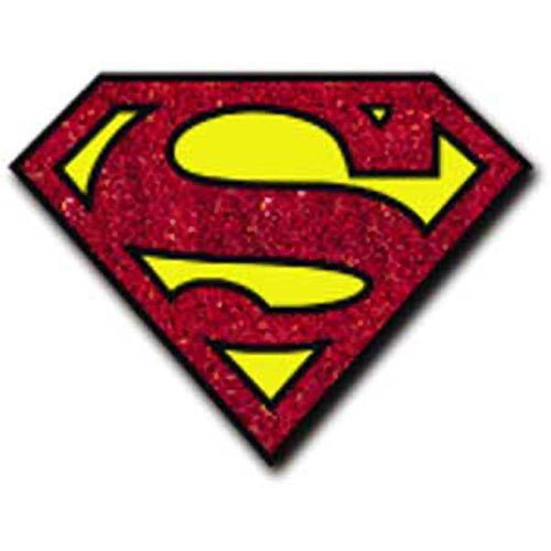 Superman Glitter Logo Sticker