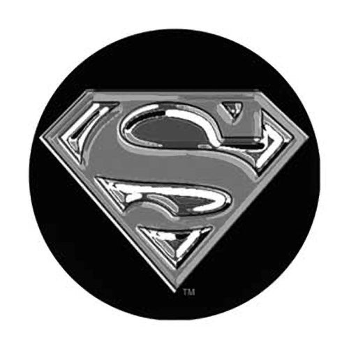 Superman Metal Logo Button