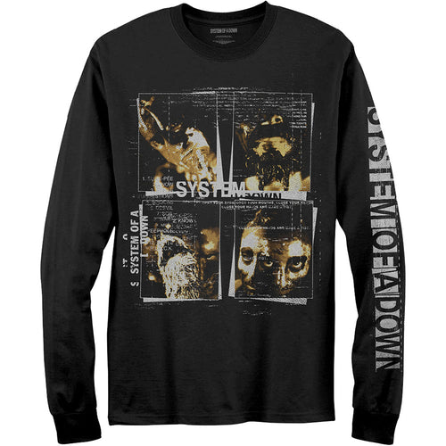 System Of A Down Face Boxes Unisex Long Sleeved T-Shirt