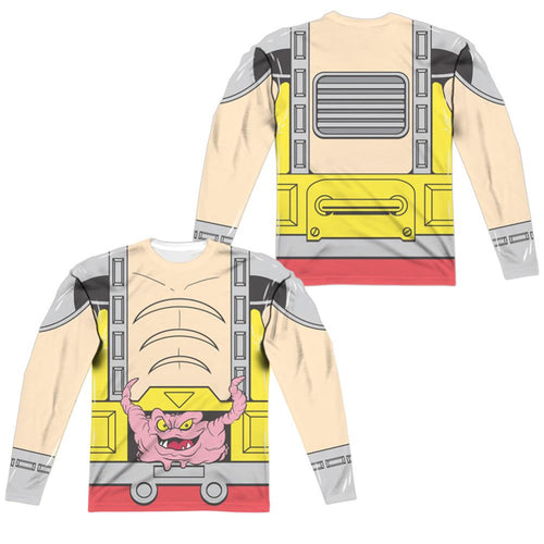 Teenage Mutant Ninja Turtles TMNT Krang Costume Men's Regular Fit Polyester Long-Sleeve T-Shirt