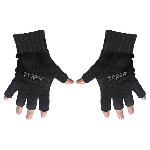Testament Logo Unisex Fingerless Gloves