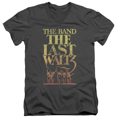The Band The Last Waltz Men's 30/1 100% Cotton Slim Fit V-Neck T-Shirt