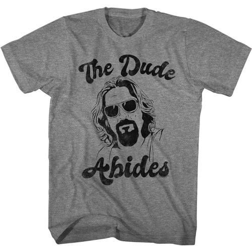 The Big Lebowski Special Order The Dude Abides Adult S/S T-Shirt