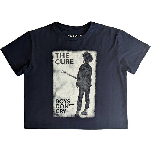 The Cure Boys Don't Cry B&W Ladies Crop Top