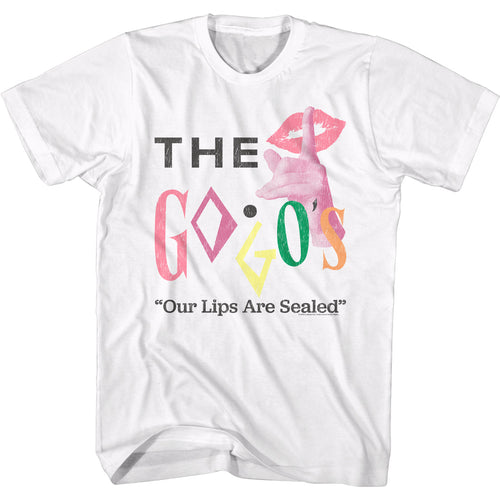 The Go-Go's Special Order Lips Are Sealed Adult Short-Sleeve T-Shirt