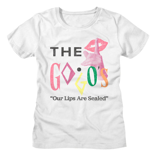The Go-Go's Special Order Lips Are Sealed Ladies Short-Sleeve T-Shirt
