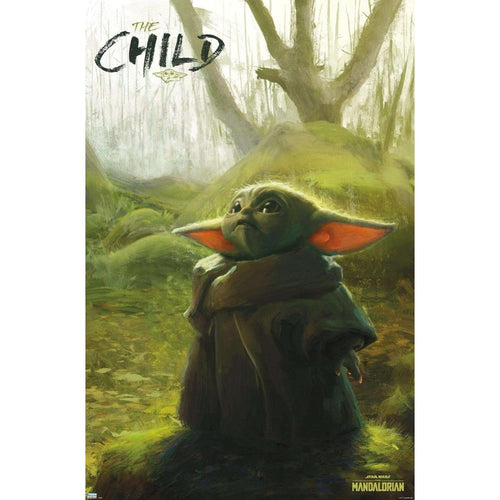 The Mandalorian The Child Forest Poster - 22In x 34In