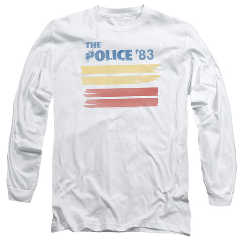 The Police 83 Men's 18/1 Long Sleeve 100% Cotton T-Shirt