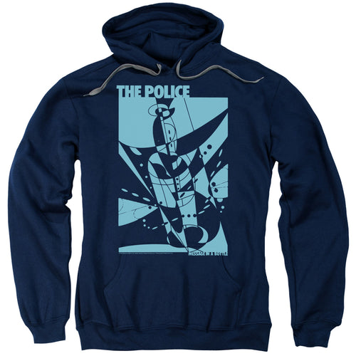 The Police Special Order Message In A Bottle Men's Pull-Over 75% Cotton 25% Poly Hoodie