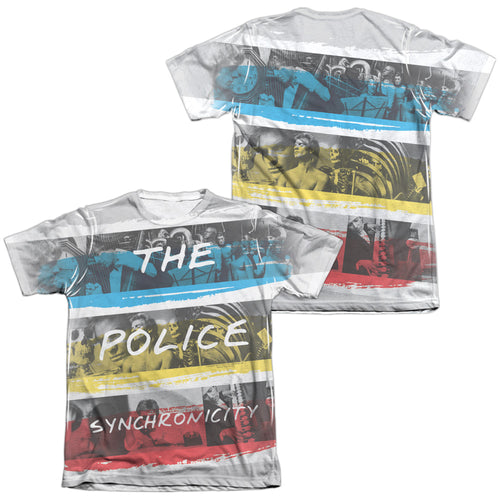 The Police Synchronicity (Front/Back Print) Men's Regular Fit 65% Poly 35% Cotton Short-Sleeve T-Shirt