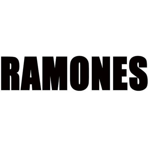 The Ramones Logo Rub-On Sticker - Black