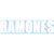 The Ramones Logo Rub-On Sticker - White