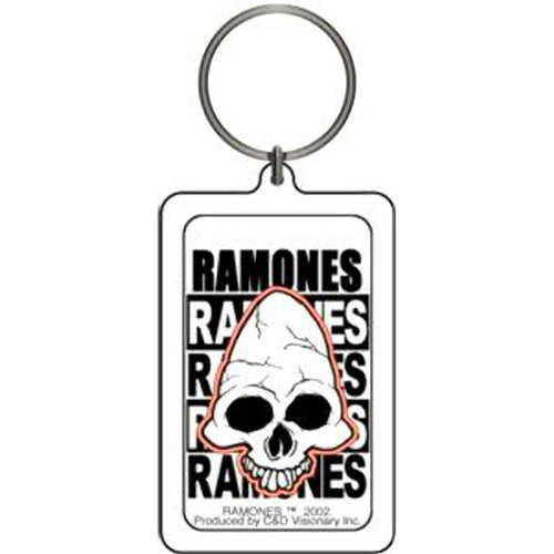 The Ramones Skull Lucite Keychain