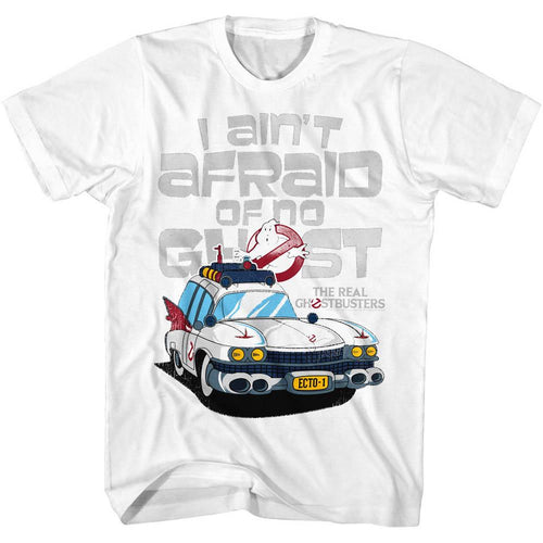 The Real Ghostbusters Special Order Aintafraid Adult S/S T-Shirt